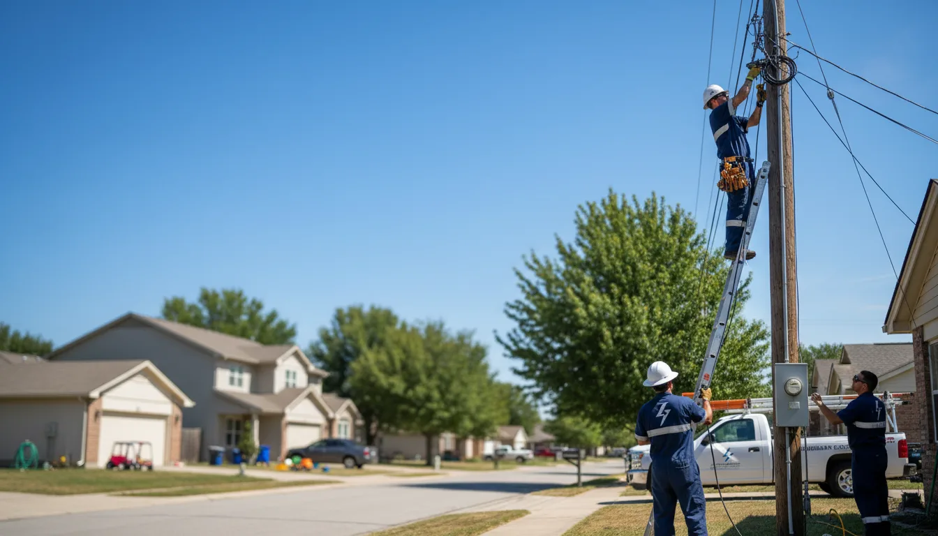 Residential electrician providing installation services in Cowgill, MO